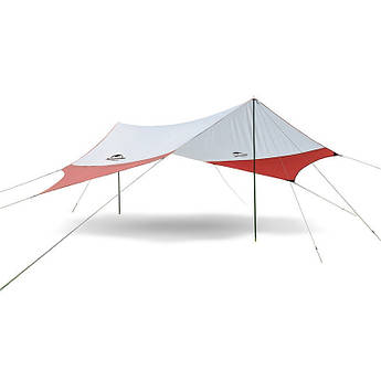 Тент кемпінговий Naturehike NH16T012-S 210T polyester 4.0х3.5 м 1.7кг Orange