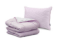 Набор одеяло и классическая подушка Dormeo Лаванда 200x200 см Фиолетовый Белый UK, код: 8105928