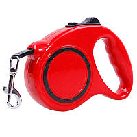 Рулетка для собак СЯНЬЧЖИЛОУ 190 Круг 5 м 15 кг Красный AO, код: 8102889
