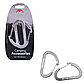 Карабін багатофункціональний 65 мм 2 pack Naturehike NH15A002-H silver, фото 3
