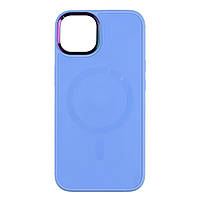 Чехол TPU Foggy with Magsafe Apple Iphone 14 Blue DT, код: 8150527