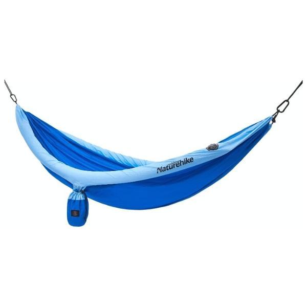 Гамак двомісний Naturehike 210T Inflatable pipe NH18D002-C Lake blue, фото 1