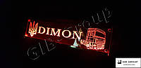 Светодиодная табличка для грузовика Dimon красного цвета