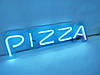 Неонова вивіска "Піцца" 600х170 мм синя з диммером і блоком живлення, фото 10