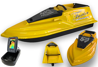 GPS (MaxiCortex) Ехолот Toslon TF520 Кораблик для риболовлі Фурія Шторм Жовтий