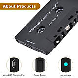 Новийplaooo Бездротовий автомобільний касетний плеєр адаптер з USB-кабелем, фото 4