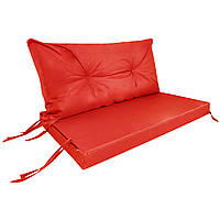 Комплект подушек Tia-Sport Сидушка и спинка Оксфорд Красный (sm-0961) DT, код: 7581698