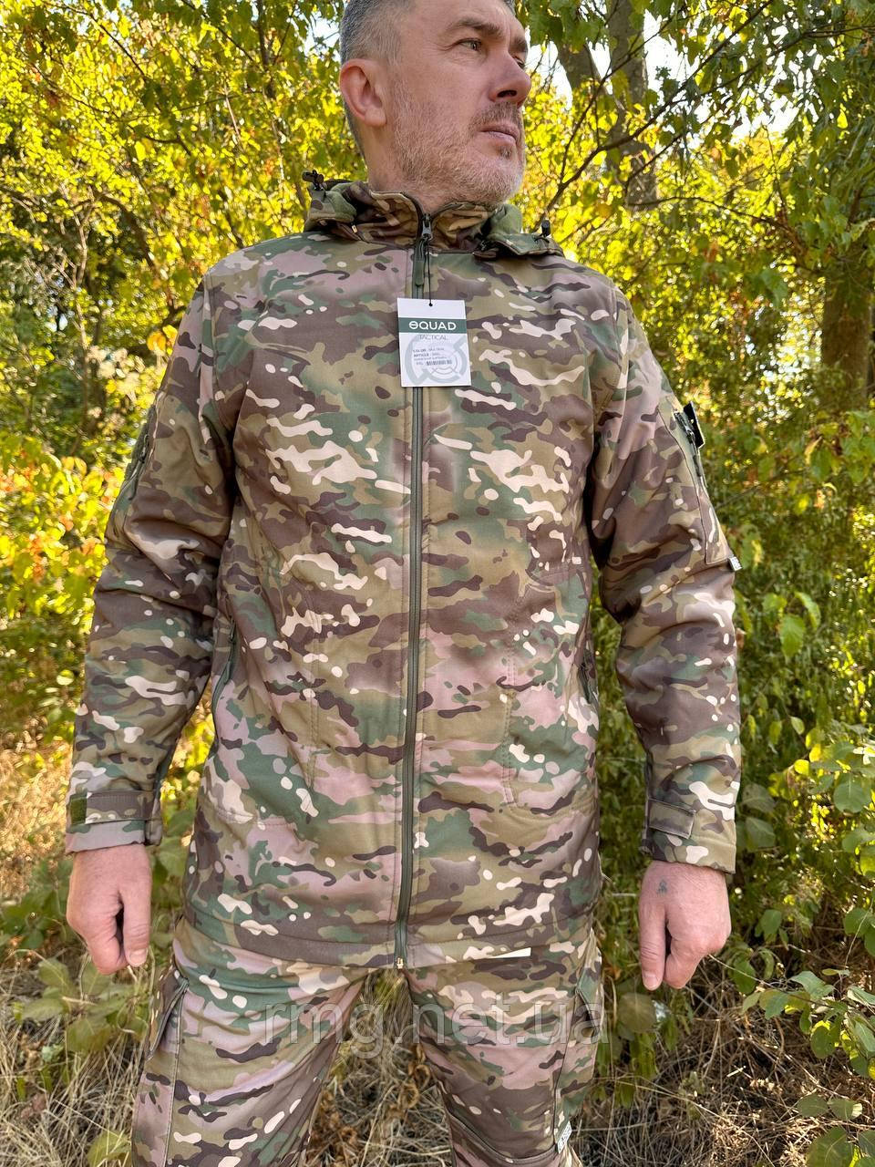 Форма мультикам  комплект куртка+штани SoftShell Squad Tactical