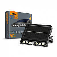 Вуличний світильник на сонячній батареї 10Вт 600Lm 5000K IP54 VIDEX VL-WLSO-025-S сенсорний
