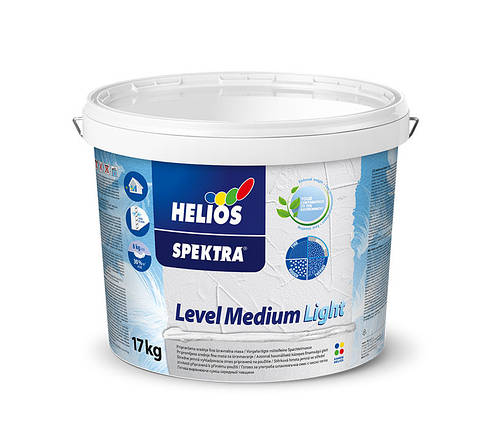 SPEKTRA Level Medium Light, шпаклівка внутрішня фінішна, готова до використання, SPEKTRA HELIOS, фото 2