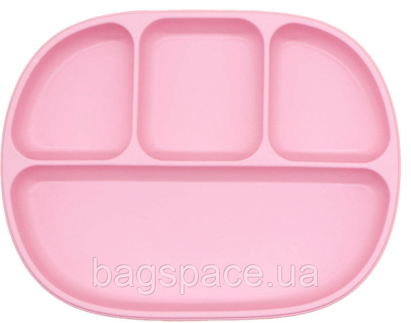 Детская четырех-секционная силиконовая тарелка с присоской 2Life 700 мл Розовый (vol-10199) BS, код: 8127451 - фото 1 - id-p1953093208