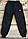 Спортивні штани длитячі на флісі 6-10 років 3-х нитка (чорні) (пр. Туреччина), фото 2