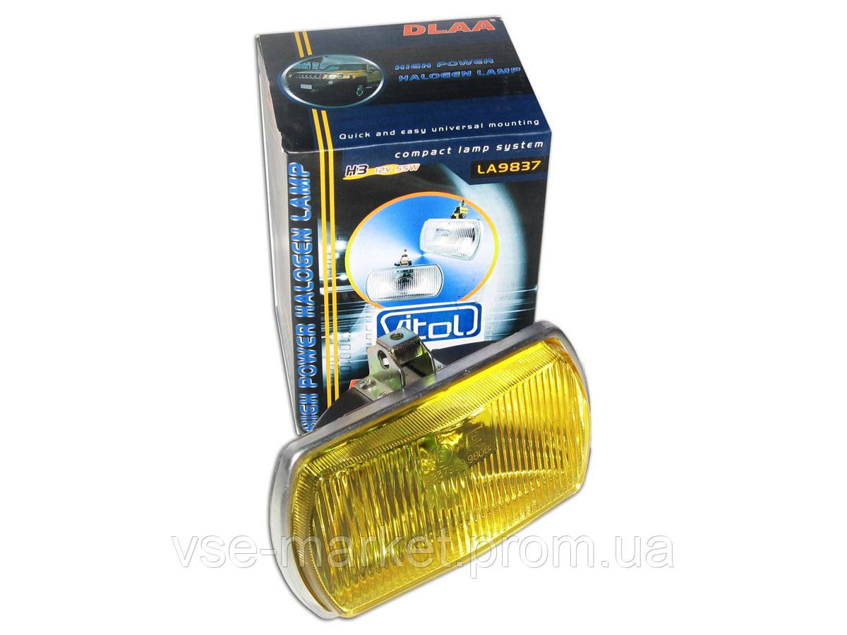 Фары противотуманные КАМАЗ LA-9837 Y/МАЗ,ГАЗ/H1-12V-55W/180*98mm VM (ID ...