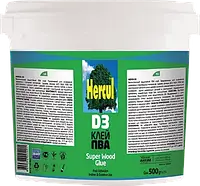 Клей для дерева Hercul PVA D3 вологостійкий 1 л