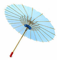 Зонт бумажный маленький синий