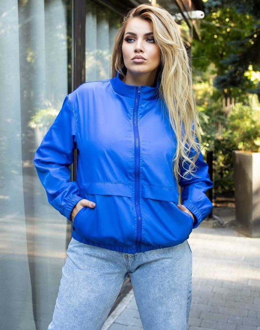 Стильна жіноча куртка, тканина "Плащівка" розмір 56