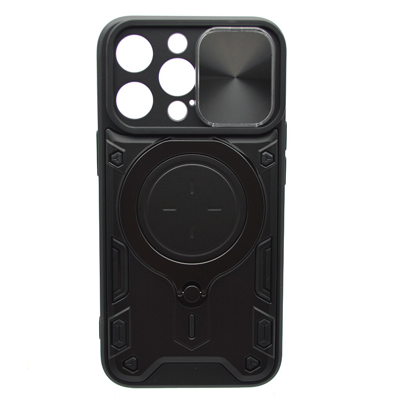 Протиударний чохол Armor Case Stand Case для iPhone 13 Pro Black, фото 1