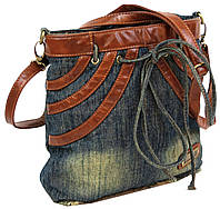 Джинсовая сумка Fashion jeans bag Темно-синий (Jeans8057 navy) ML, код: 7830164