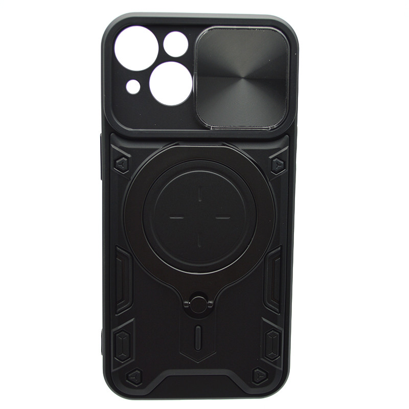 Протиударний чохол Armor Case Stand Case для iPhone 14 Black, фото 1