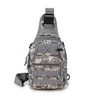 Сумка через плече, 6 літрів Сірий піксель.solve