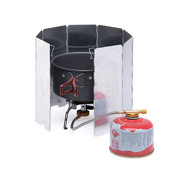 Вітрозахисний екран для пальника Naturehike NH15F008-B Black