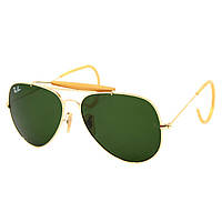 Солнцезащитные очки Ray Ban 3030 Gold G15 Ylow Стекло RB 3030-01 GR, код: 6841781