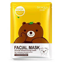 Тканевая маска Bioaqua C экстрактом зеленого чая Facial Mask Мишка FT, код: 1353243