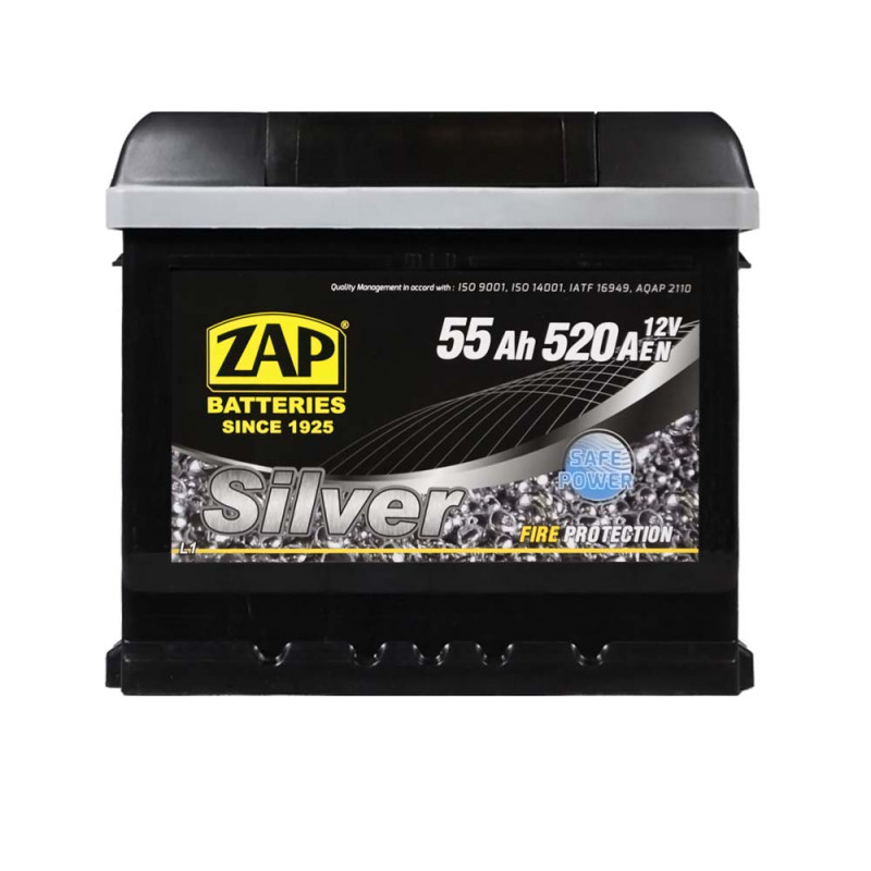 Автомобільний акумулятор ZAP Silver 55Ah 520A L+ (L1)