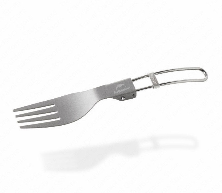 Складная вилка Naturehike Titanium fork NH18C001-J Grey - фото 1 - id-p1955014035