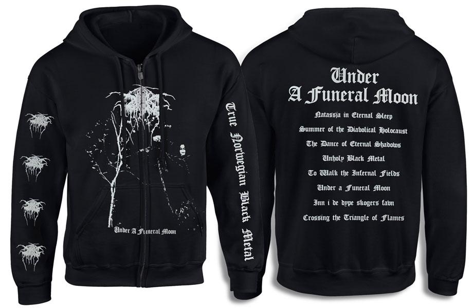 Толстовка на змійці DARKTHRONE Under a Funeral Moon