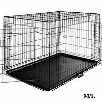 Металева клітка переноска для собак ART-2028 (76 x 47 x 53 cm) М/L