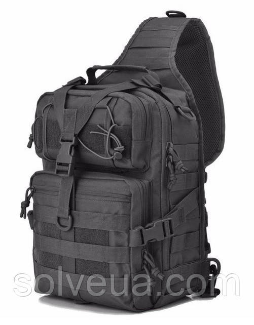 Тактична сумка чоловіча на одне плече 18 л чорна Solve KT6010102.solve, фото 1