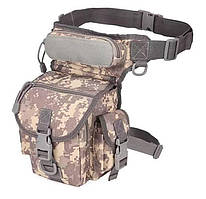 Тактична сумка Solve на бедро чоловіча армійська Сірий піксель D3-0005-B5.solve