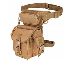 Тактична сумка Solve на бедро чоловіча армійська Койот D3-0005-B3.solve