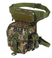Тактична сумка Solve на бедро чоловіча армійська Зелений піксель D3-0005-B2.solve