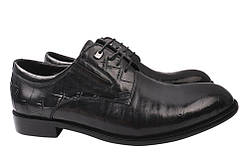 Туфлі чоловічі з натуральної шкіри на низькому ходу Чорні Cosottinni 329-21DT 43 SP, код: 7366055