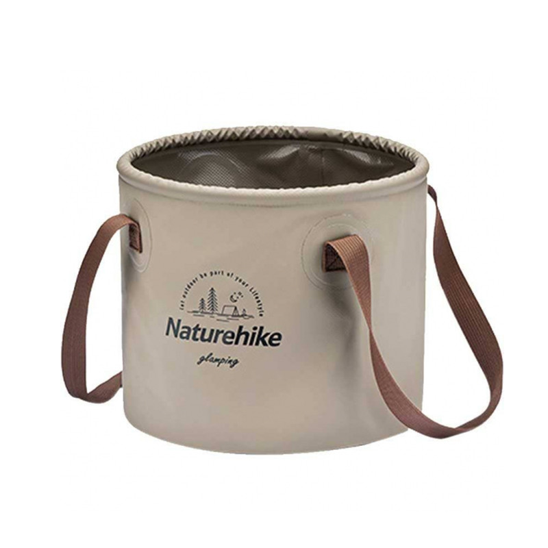Ведро складное Naturehike Round bucket PVC 10 л NH20SJ040 Light Coffee - фото 1 - id-p1955014077