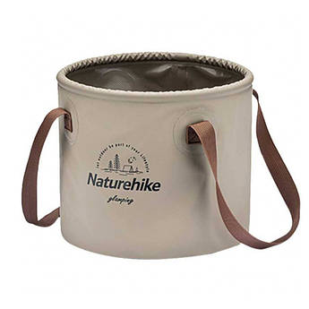 Відро складне Naturehike Round bucket PVC 20 л NH20SJ040 Light Coffee