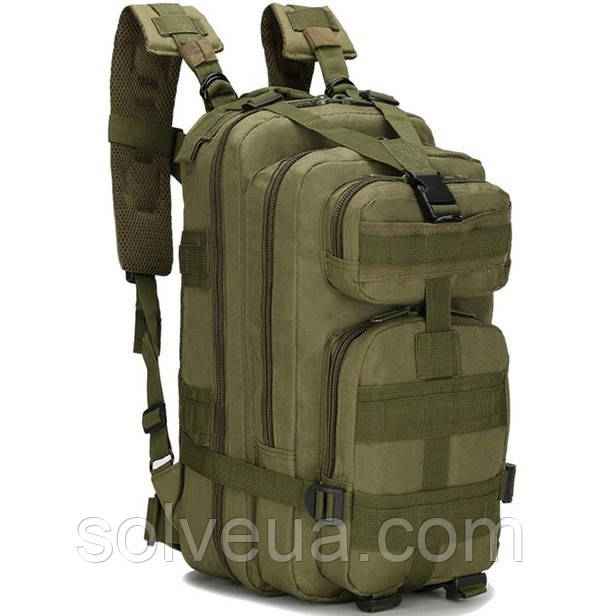 Тактичний похідний рюкзак Solve на 25 л D3-GGL-101 Олива.solve
