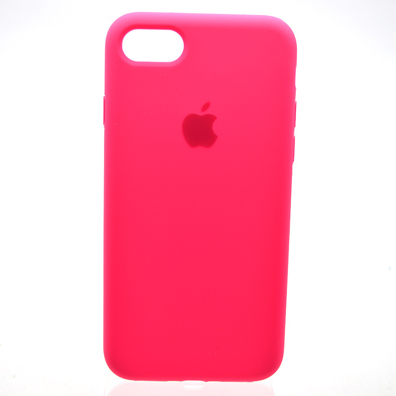 Чохол накладка Silicon Case Full Cover для iPhone 7/iPhone 8/iPhone SE2 2020 Neon Pink