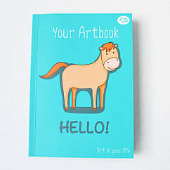 Блокнот 4Profi Artbook horse 48 аркушів формат А6 902415 ZZ, код: 7940919