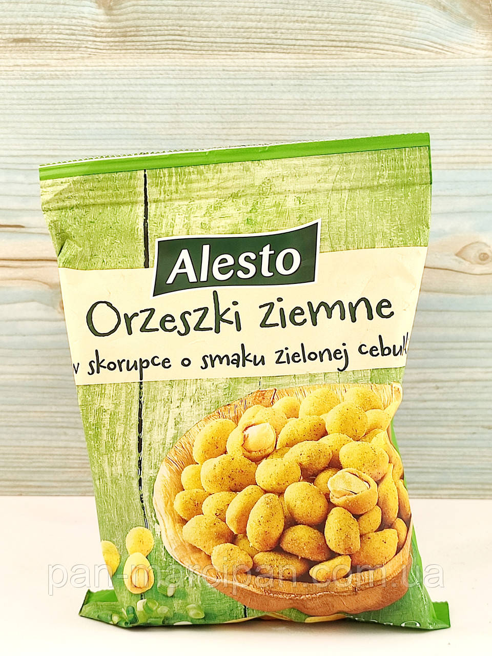 Арахіс в клярі Alesto зі смаком зеленої цибулі 200 г, фото 1