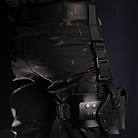 Набедренная кобура под CZ 82| кожаная| черная,для надежного и безопасного ношения оружия.