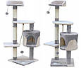 Дряпка Кігтеточка Будиночок для кішок Сірий 112 см EDR-203 / 3330, фото 4