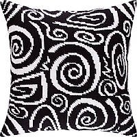Набір для вишивання декоративної подушки Чарівниця Серпантин 40×40 см V-111 SM, код: 7243065