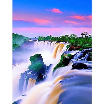 Картина за номерами 40x50 см DIY Вододопади Ігуасу́ (FRA 73536)
