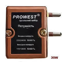 Трансформатор перетворювач 30W, AC30W, перетворювач напруги, WE8324 AC30W Prowest, 220-110V