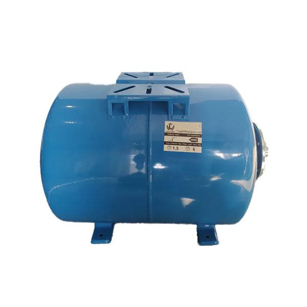 Розширювальний бак 80L горизонтальний Lider для водопостачання (синій)