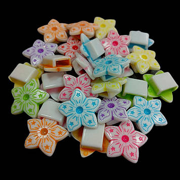 Акрилові намистини 18 мм для чокерів та браслетів, +-25 шт.