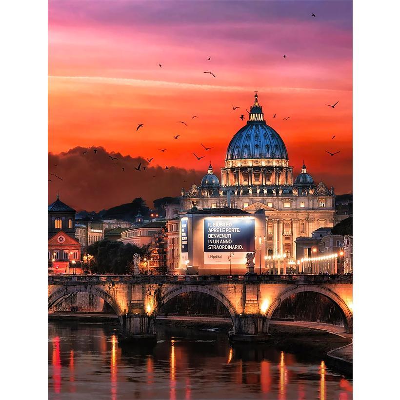 Картина за номерами 40x50 см DIY Римський захід (FRA 73521), фото 1